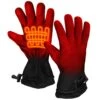 Unisex Black AA Battery Heated Fleece Gloves -Work Gloves Shop actionheat heated gloves ah fgv aa 01 64 1000
