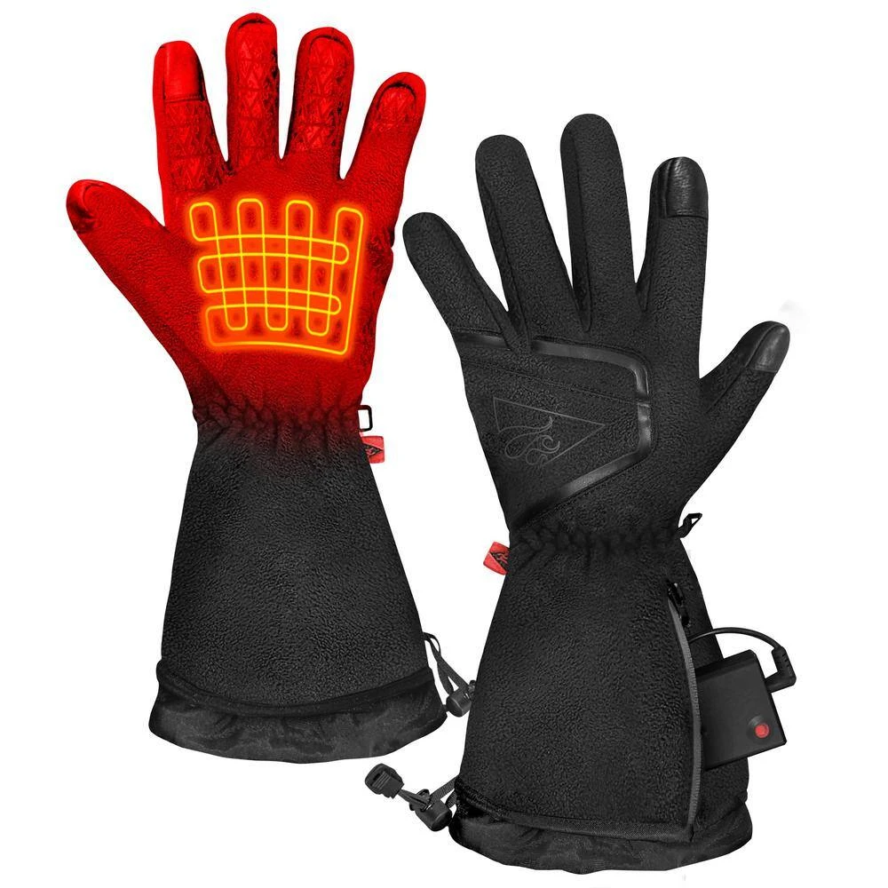 Men's Small/Medium Black AA Heated Fleece Gloves 2.0 4 Men's Small/Medium Black AA Heated Fleece Gloves 2.0 - Image 2