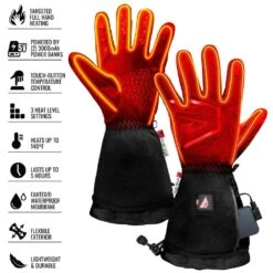 Men's Medium Black 5-Volt Battery Heated Featherweight Gloves -Work Gloves Shop actionheat heated gloves ah fwgv 5v m m 4f 1000