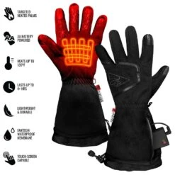 Men's Small/Medium Black AA Heated Featherweight Gloves -Work Gloves Shop actionheat heated gloves ah fwgv aa m s m 1f 1000
