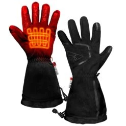 Women's Large/Extra-Large Black AA Heated Featherweight Gloves -Work Gloves Shop actionheat heated gloves ah fwgv aa w l xl 4f 1000