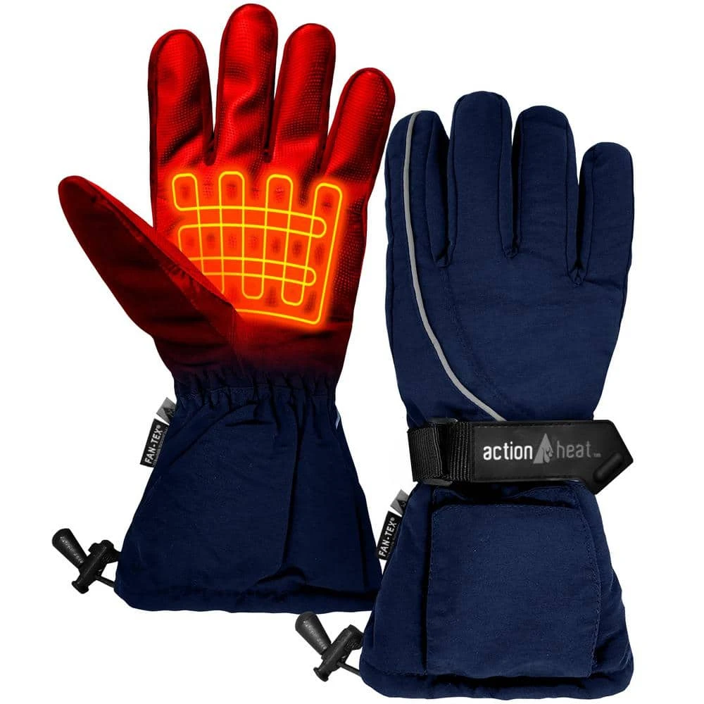 Men's 1-Size Navy AA Heated Snow Gloves 5 Men's 1-Size Navy AA Heated Snow Gloves - Image 3