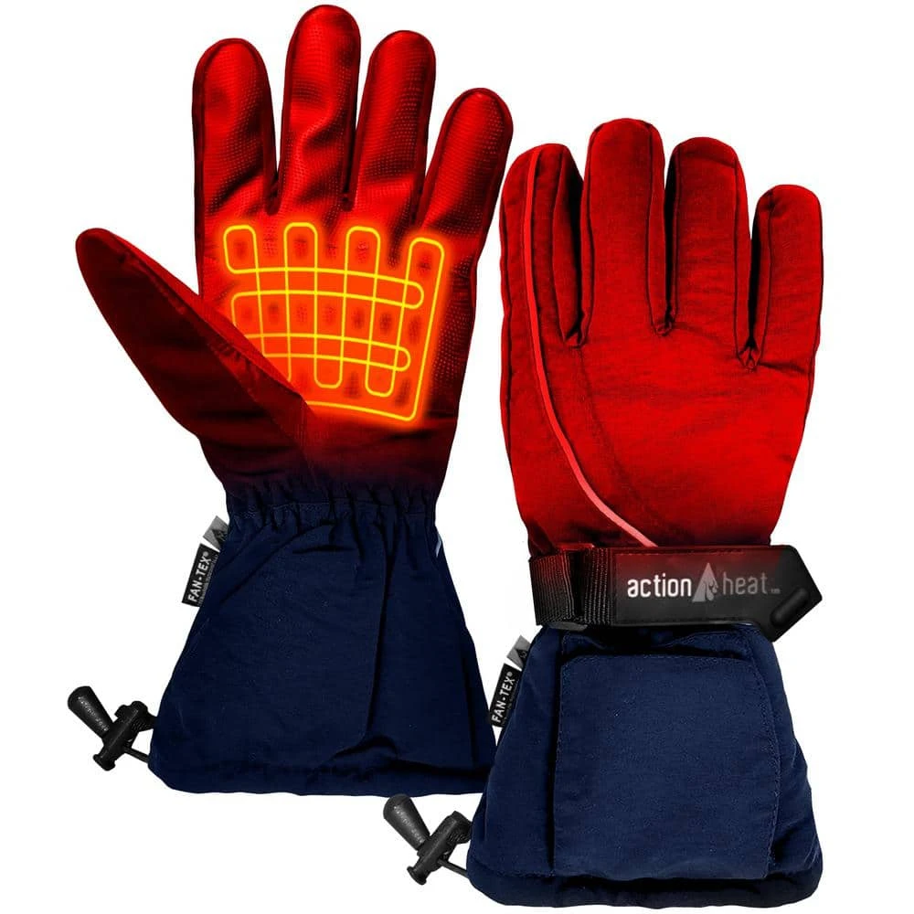 Men's 1-Size Navy AA Heated Snow Gloves 3 Men's 1-Size Navy AA Heated Snow Gloves