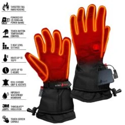 Men's XX-Large Black 5V Premium Heated Gloves -Work Gloves Shop actionheat heated gloves ah sg 5v 1 bm xxl 76 1000