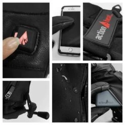 Women's Large Black 5V Premium Heated Gloves -Work Gloves Shop actionheat heated gloves ah sg 5v 1 bw l 44 1000