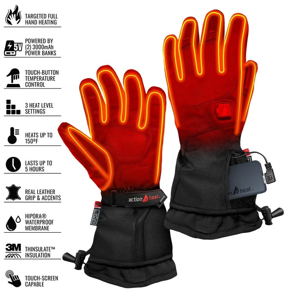 Women's X-Large Black 5V Heated Premium Gloves 9 Women's X-Large Black 5V Heated Premium Gloves - Image 7