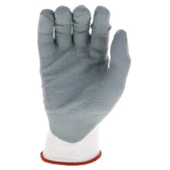 Maxi Foam Premium Unisex Large White Nitrile-Coated Grip Abrasion Resistant Outdoor And Work Gloves 12-Pack -Work Gloves Shop atg work gloves 34 800 l 40 1000