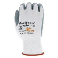 Maxi Foam Premium Unisex Medium White Nitrile-Coated Grip Abrasion Resistant Outdoor And Work Gloves 12-Pack -Work Gloves Shop atg work gloves 34 800 m 1f 1000