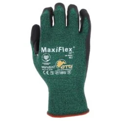 MaxiFlex Cut Men's Large Green ANSI 2 Abrasion Resistant Nitrile-Coated Work Gloves 16 MaxiFlex Cut Men's Large Green ANSI 2 Abrasion Resistant Nitrile-Coated Work Gloves -Work Gloves Shop atg work gloves 34 8443t lvpd30 fa 1000