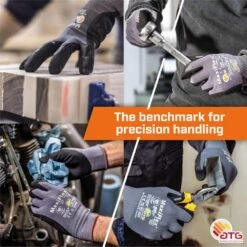 MaxiFlex Ultimate Men's Medium Gray Nitrile Coated Outdoor And Work Gloves With Touchscreen Capability (3-Pack) -Work Gloves Shop atg work gloves 34 874 m3p 1d 1000