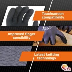 MaxiFlex Ultimate Men's X-Large Gray Nitrile Coated Outdoor And Work Gloves With Touchscreen Capability (12-Pack) -Work Gloves Shop atg work gloves 34 874 xl c3 1000