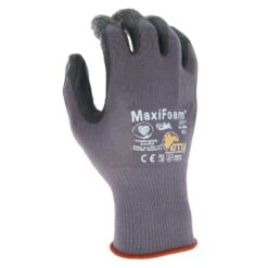 MaxiFoam Lite Men's Small Gray Nitrile-Coated Grip Abrasion Resistant Outdoor And Work Gloves (12-Pack) -Work Gloves Shop atg work gloves 34 900 s fa 1000