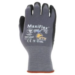 MaxiFlex Ultimate Men's Large Gray Nitrile-Coated Outdoor And Work Gloves With AD-APT Hand Cooling Technology (2-Pack) -Work Gloves Shop atg work gloves 42 874t l2p 1f 1000