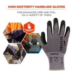 ProFlex 7000 Large Gray Nitrile Coated Gloves (12-Pairs) 15 ProFlex 7000 Large Gray Nitrile Coated Gloves (12-Pairs) -Work Gloves Shop ergodyne work gloves 10364 4f 1000