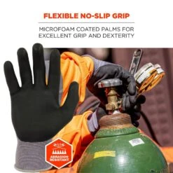 ProFlex 7000 2XL Gray Nitrile Coated Gloves (12-Pairs) -Work Gloves Shop ergodyne work gloves 10366 76 1000