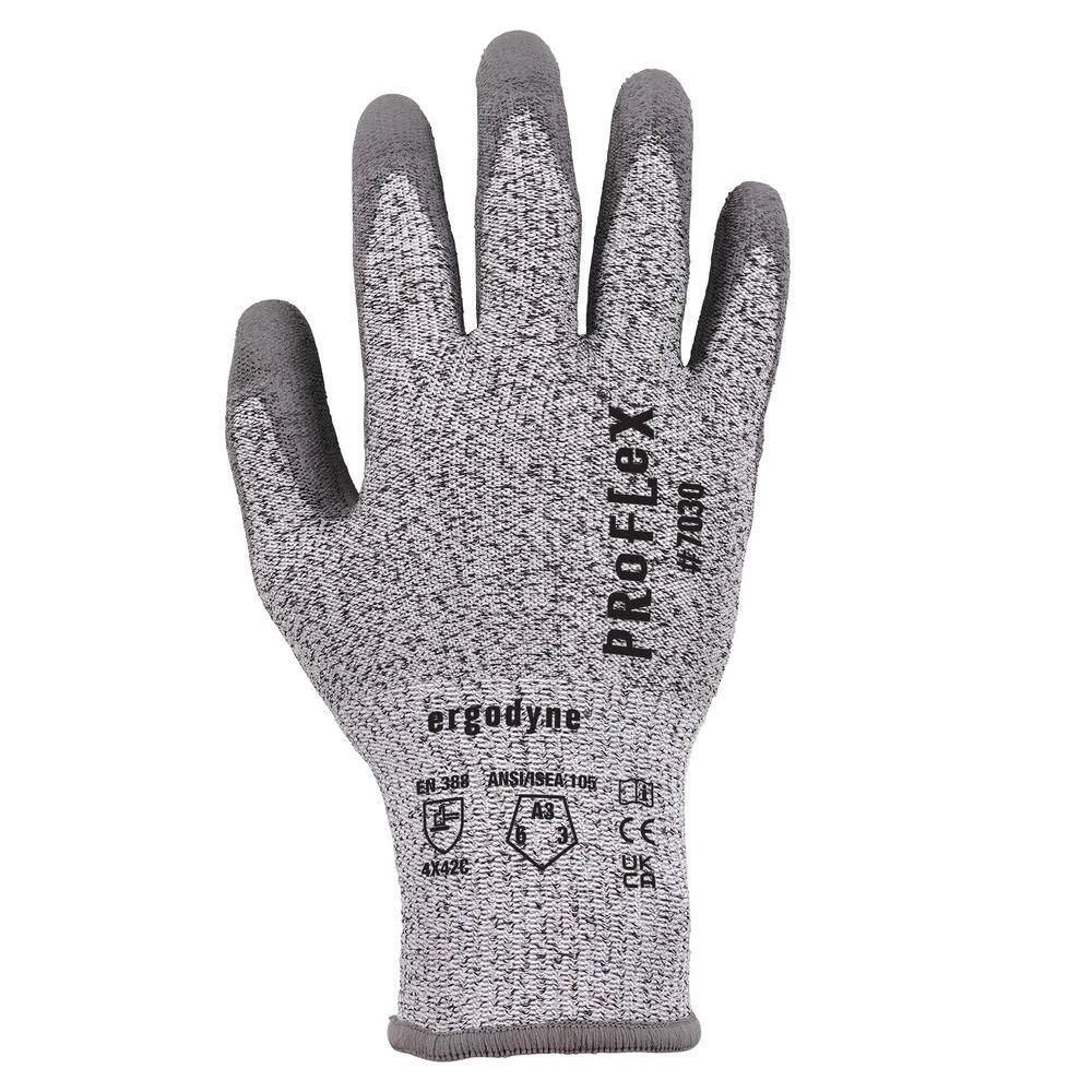 ProFlex 7030 Small Gray PU Coated Cut-Resistant Gloves (12-Pairs) 4 ProFlex 7030 Small Gray PU Coated Cut-Resistant Gloves (12-Pairs) - Image 2