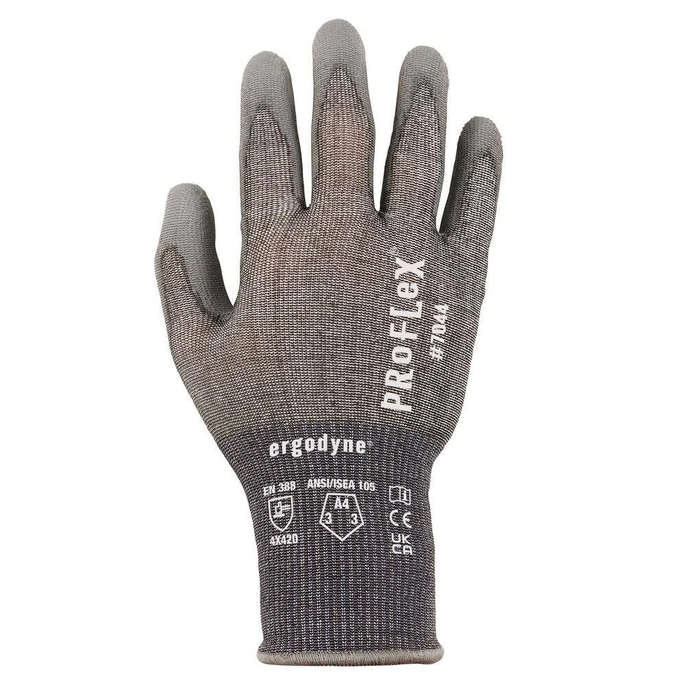 ProFlex 7044 Medium - Gray, Cut Resistant, Polyurethane Coated, General Purpose Gloves (12-Pairs) 4 ProFlex 7044 Medium - Gray, Cut Resistant, Polyurethane Coated, General Purpose Gloves (12-Pairs) - Image 2