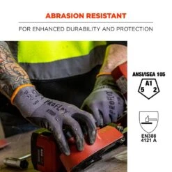 ProFlex 7000-Medium Gray Nitrile Coated Gloves (12-Pairs) -Work Gloves Shop ergodyne work gloves 7000 44 1000 1