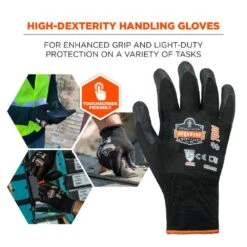 ProFlex 7001 Extra Large Black Nitrile Coated Gloves (144-Pairs) -Work Gloves Shop ergodyne work gloves 7001 4f 1000 4