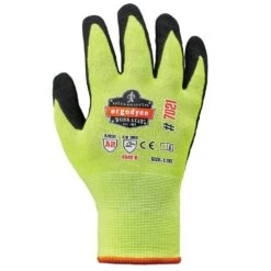 ProFlex 7021 2XL Hi-Vis Nitrile Coated Cut-Resistant Gloves (144-Pairs) -Work Gloves Shop ergodyne work gloves 7021 e1 1000