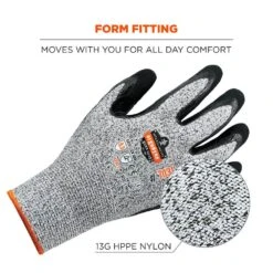 ProFlex 7031-Medium Gray Nitrile Coated Cut-Resistant Gloves (144-Pairs) 14 ProFlex 7031-Medium Gray Nitrile Coated Cut-Resistant Gloves (144-Pairs) -Work Gloves Shop ergodyne work gloves 7031 44 1000 4