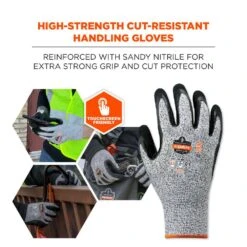 ProFlex 7031-Medium Gray Nitrile Coated Cut-Resistant Gloves (144-Pairs) 11 ProFlex 7031-Medium Gray Nitrile Coated Cut-Resistant Gloves (144-Pairs) -Work Gloves Shop ergodyne work gloves 7031 c3 1000 4
