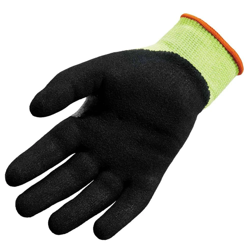 ProFlex Medium Lime Hi-Vis Nitrile-Coated Level 4 Cut Gloves 5 ProFlex Medium Lime Hi-Vis Nitrile-Coated Level 4 Cut Gloves - Image 3