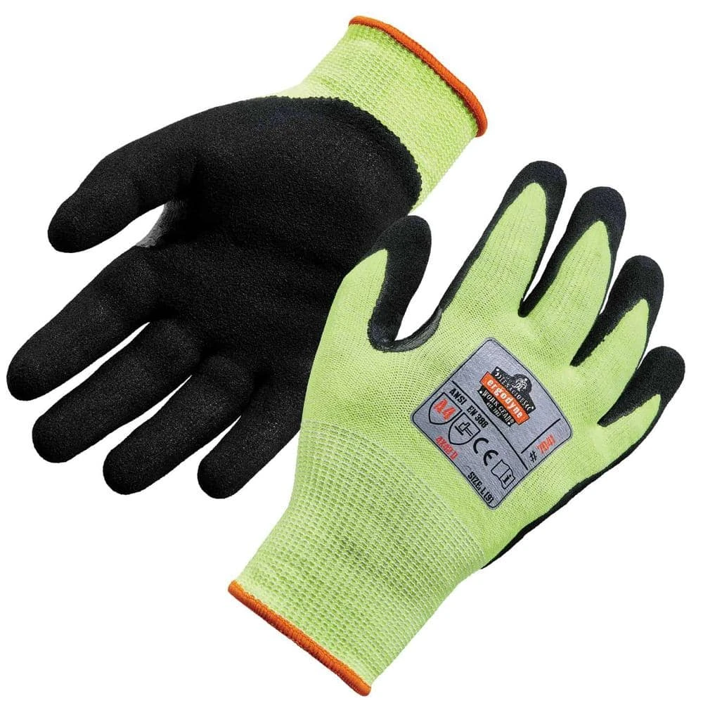 ProFlex Small Lime Hi-Vis Nitrile-Coated Level 4-Cut Gloves 3 ProFlex Small Lime Hi-Vis Nitrile-Coated Level 4-Cut Gloves