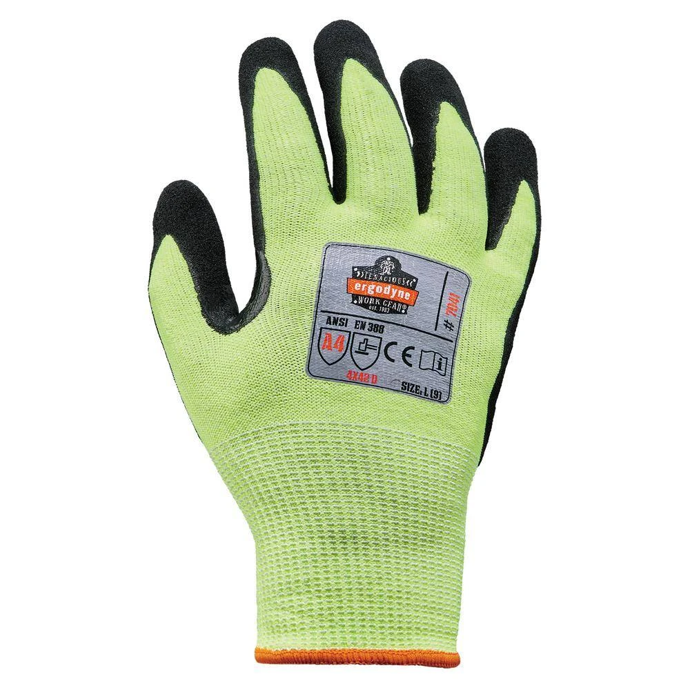 ProFlex 7041 2XL-Lime, Hi-Vis, Cut Resistant, Nitrile Coated, General Purpose Gloves (144-Pairs) 4 ProFlex 7041 2XL-Lime, Hi-Vis, Cut Resistant, Nitrile Coated, General Purpose Gloves (144-Pairs) - Image 2