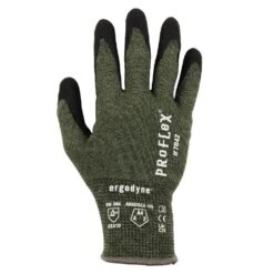 ProFlex 7042 Small-Green, Cut Resistant, Heat Resistant, Nitrile Coated, General Purpose Gloves (12-Pairs) -Work Gloves Shop ergodyne work gloves 7042 e1 1000