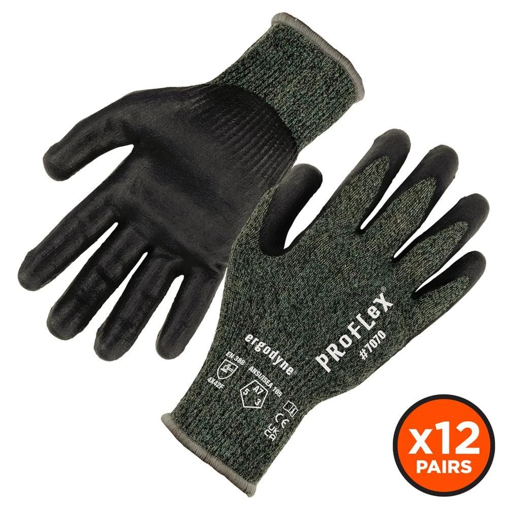 ProFlex 7070 2XL Gray General Purpose Gloves (12-Pack) 3 ProFlex 7070 2XL Gray General Purpose Gloves (12-Pack)