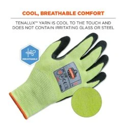 ProFlex 7141 Medium Lime Hi-Vis Cut-Resistant Nitrile Coated General Purpose Gloves (72-Pairs) -Work Gloves Shop ergodyne work gloves 7141 44 1000 1