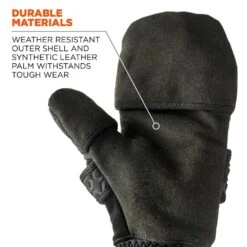 ProFlex 816 XL Black Thermal Flip-Top Gloves -Work Gloves Shop ergodyne work gloves 816 44 1000