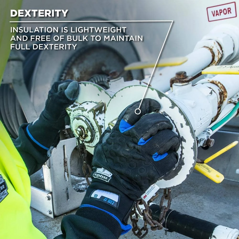 ProFlex 817 X-Large Black Reinforced Winter Work Gloves 9 ProFlex 817 X-Large Black Reinforced Winter Work Gloves - Image 7