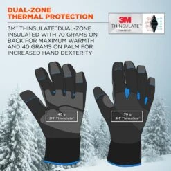 ProFlex 818WP X-Large Black Performance Thermal Waterproof Utility Gloves -Work Gloves Shop ergodyne work gloves 818wp 4f 1000 5