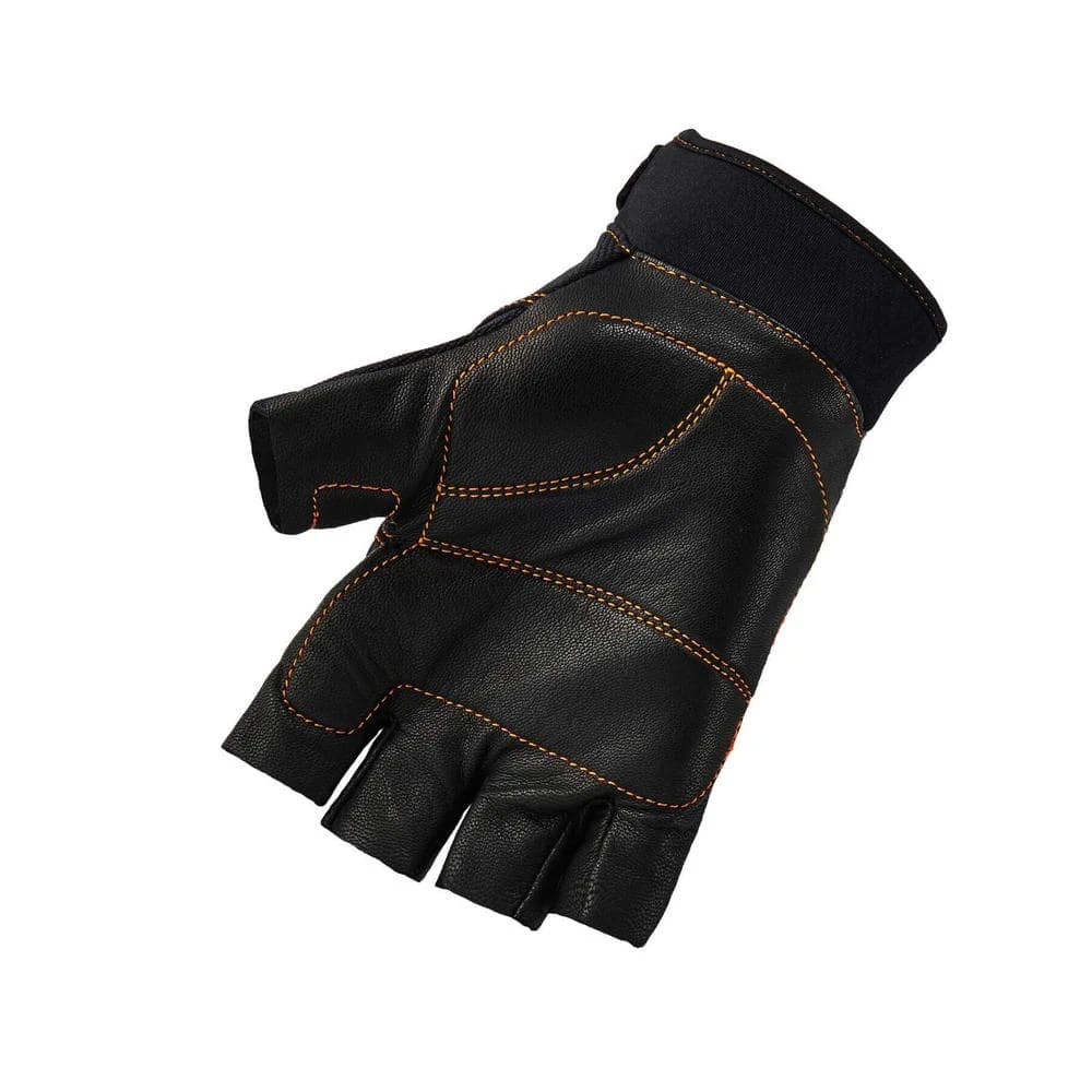 ProFlex 901 Small Half-Finger Leather Impact Work Gloves 4 ProFlex 901 Small Half-Finger Leather Impact Work Gloves - Image 2