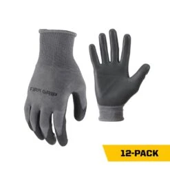 X-Large Polyurethane Grip Work Gloves (12-Pack)