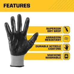 Nitrile Dip Gloves (10-Pack) 15 Nitrile Dip Gloves (10-Pack) -Work Gloves Shop firm grip work gloves 32042 160 1f 1000