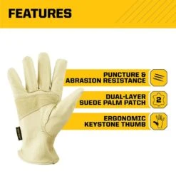 Medium Grain Pigskin Leather Work Gloves 12 Medium Grain Pigskin Leather Work Gloves -Work Gloves Shop firm grip work gloves 5122 06 4f 1000