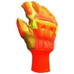 Winter High Visibility Large Full Grain Leather 40g Thinsulate Gloves