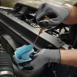 Large Nitrile Coated Work Gloves With Reusable Bucket (25-Pack) -Work Gloves Shop firm grip work gloves 61372 80 31 1000