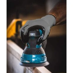 Large Nitrile Coated Work Gloves With Reusable Bucket (25-Pack) -Work Gloves Shop firm grip work gloves 61372 80 44 1000