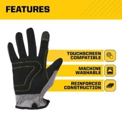 Large Utility Work Gloves (3-Pack) -Work Gloves Shop firm grip work gloves 63102 024 1f 1000