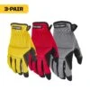 Large Utility Work Gloves (3-Pack) -Work Gloves Shop firm grip work gloves 63102 024 64 1000