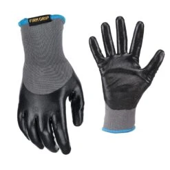 Large Winter Nitrile Grip Gloves With Insulated Shell (3-Pack)