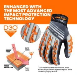 Large Max Impact Work Gloves -Work Gloves Shop firm grip work gloves 63852 06 1d 1000