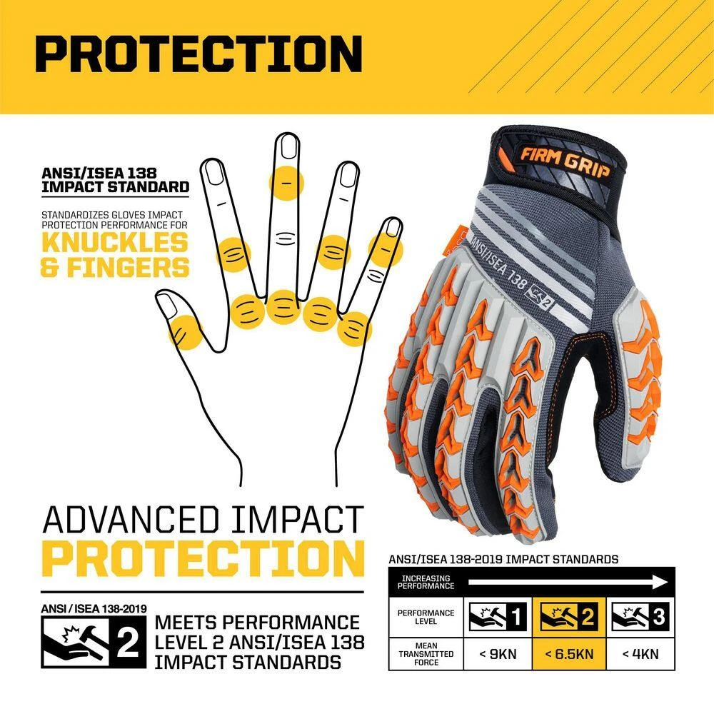 X-Large Max Impact Work Gloves 6 X-Large Max Impact Work Gloves - Image 4