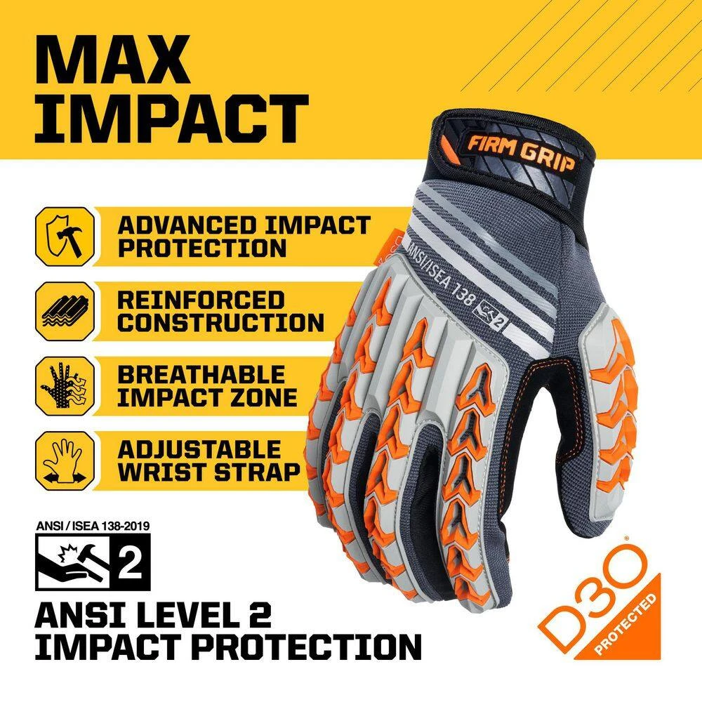 X-Large Max Impact Work Gloves 4 X-Large Max Impact Work Gloves - Image 2