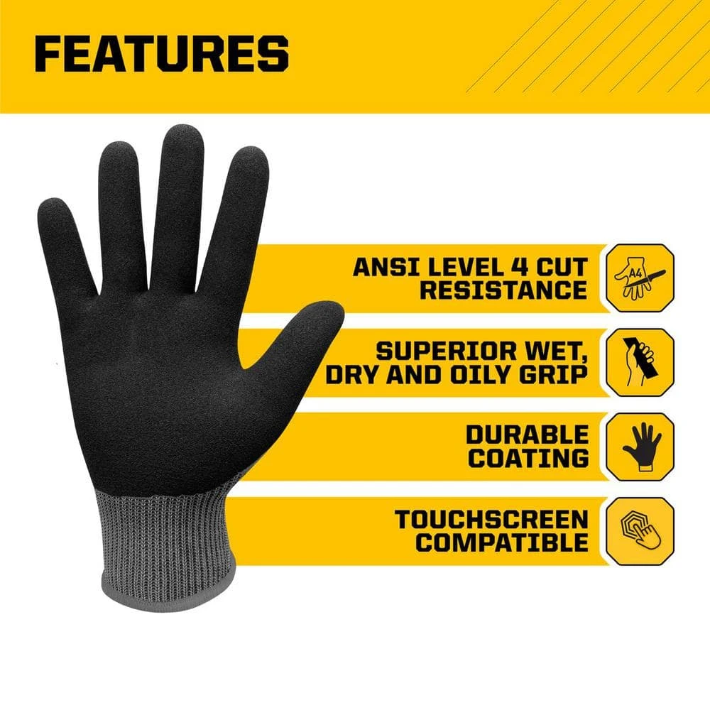 Large Precision Grip ANSI A4 Cut Resistant Work Gloves 5 Large Precision Grip ANSI A4 Cut Resistant Work Gloves - Image 3