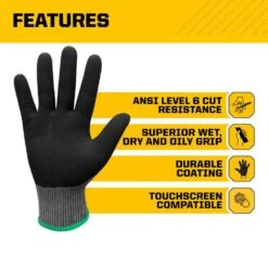Medium Precision Grip ANSI A6 Cut Resistant Work Gloves -Work Gloves Shop firm grip work gloves 63946 212b 4f 1000